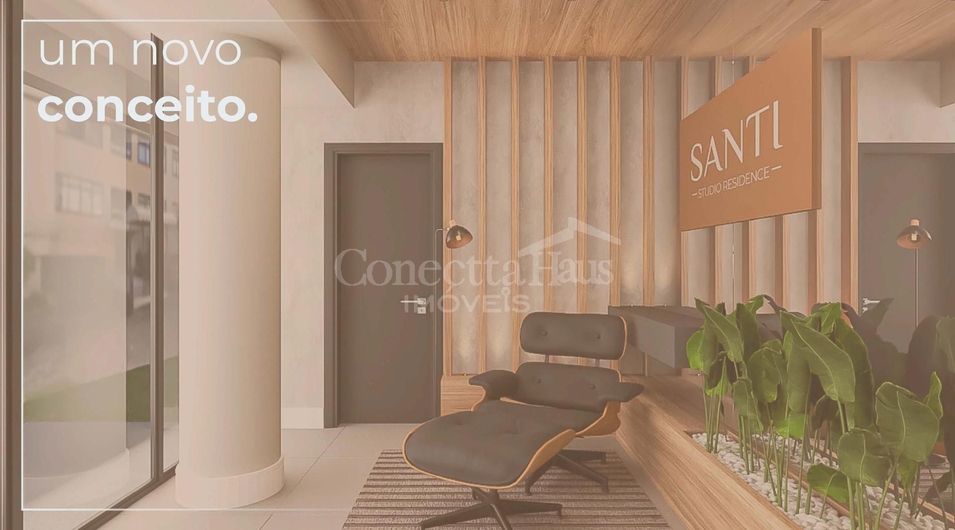 Studio com Sacada no SANTI Mercês com sacada por R  394.900,00...